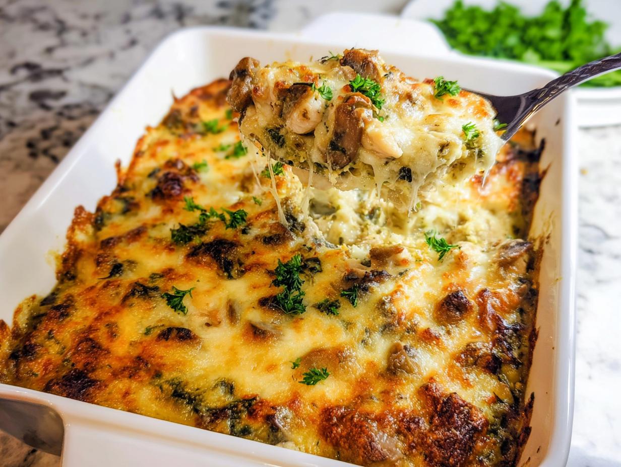 Amazing Creamy Low Carb Chicken Casserole 30 Min