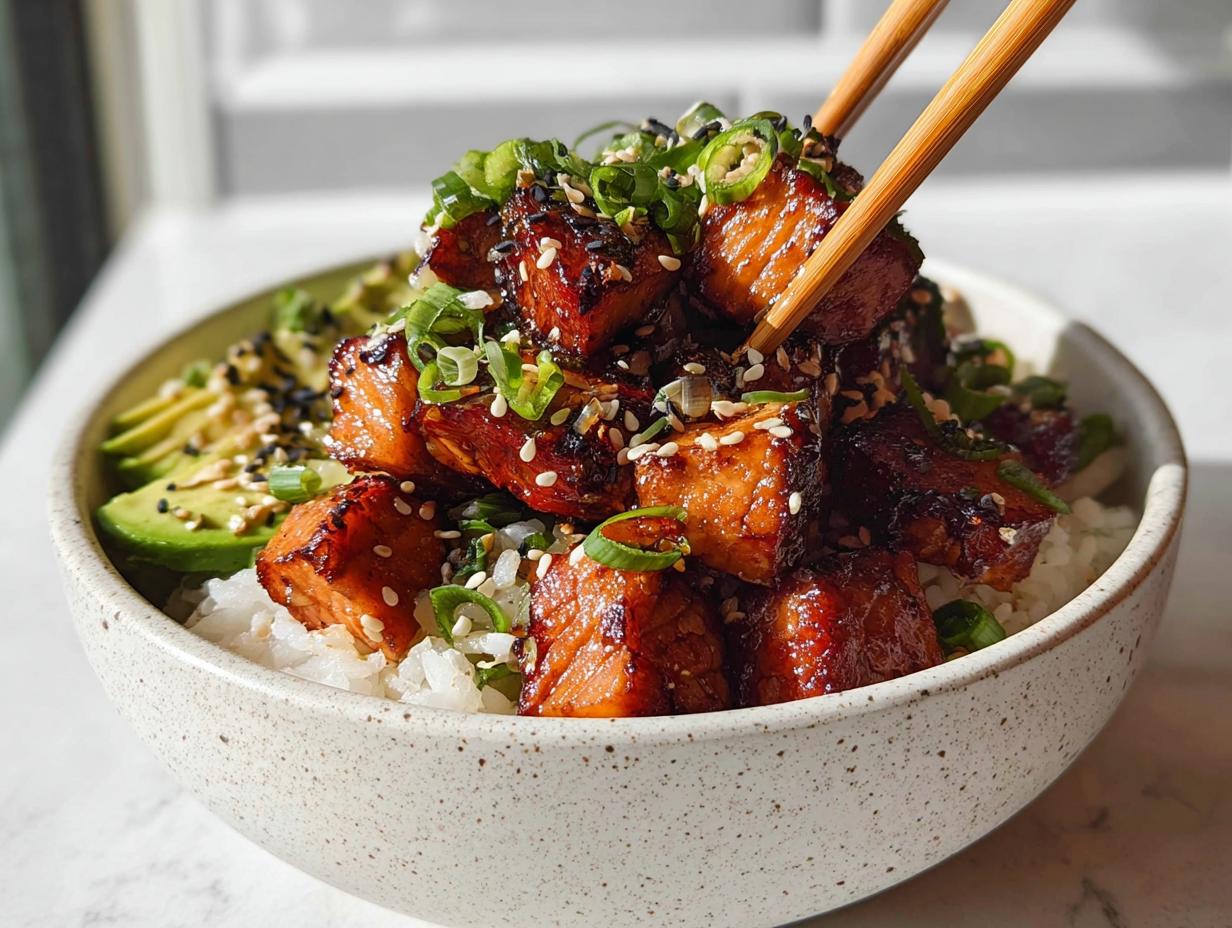 Crispy Salmon and Rice Bowl: 1 Amazing Meal