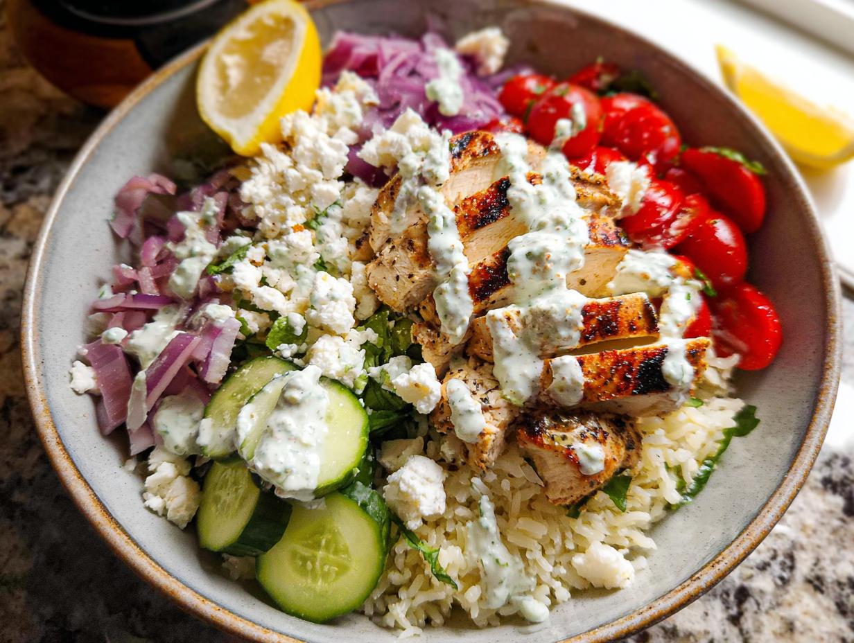 Amazing Greek Chicken Bowls: 40g Protein