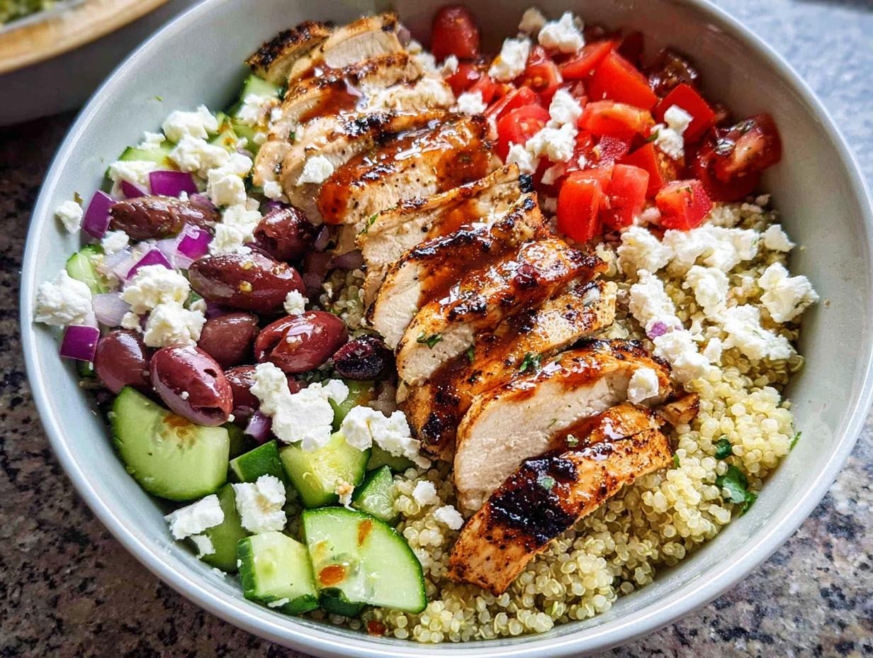 Amazing Greek Chicken Bowls: 30 Min Meal Prep