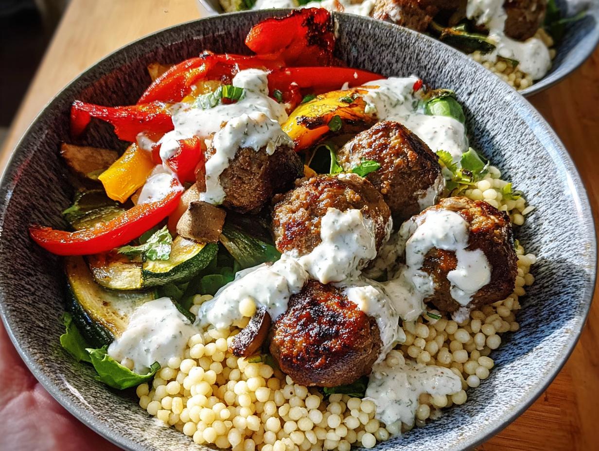 Amazing Greek Meatball Bowl Recipe 1
