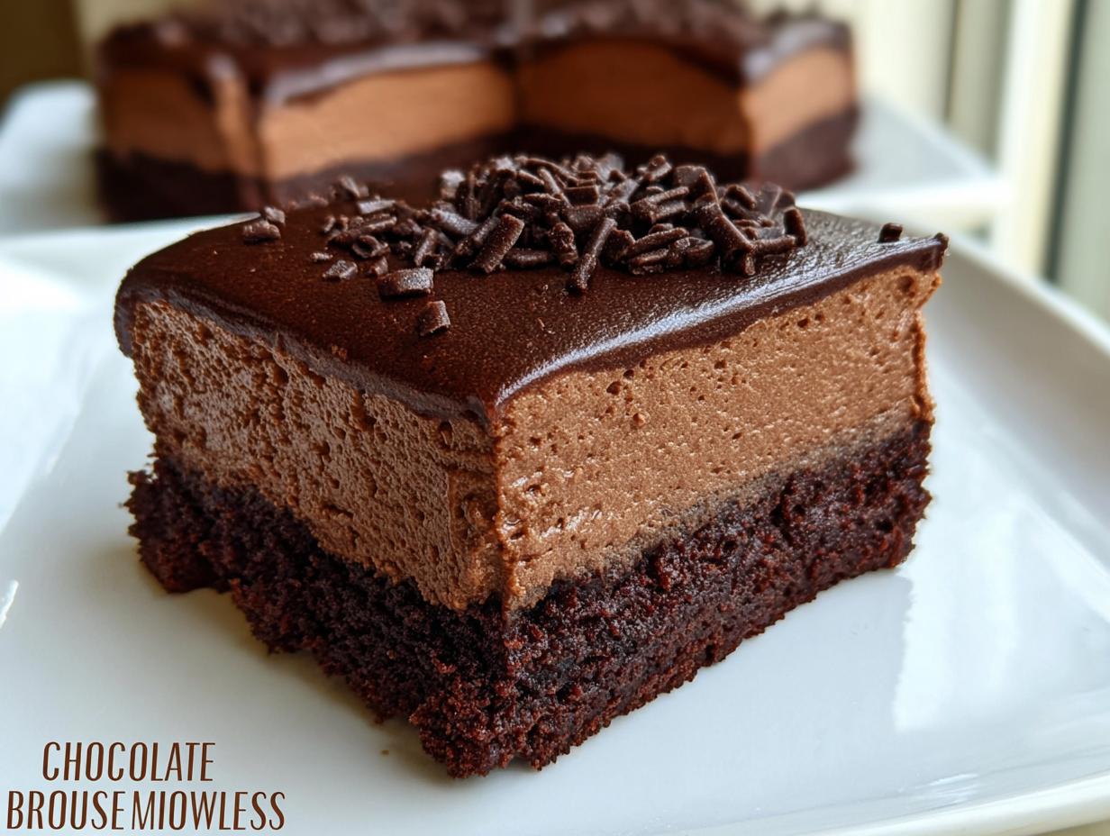 Decadent Chocolate Mousse Brownies: 1 Amazing Recipe