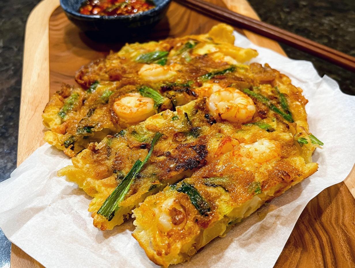Amazing Korean Pancakes (Pajeon) in 30 mins