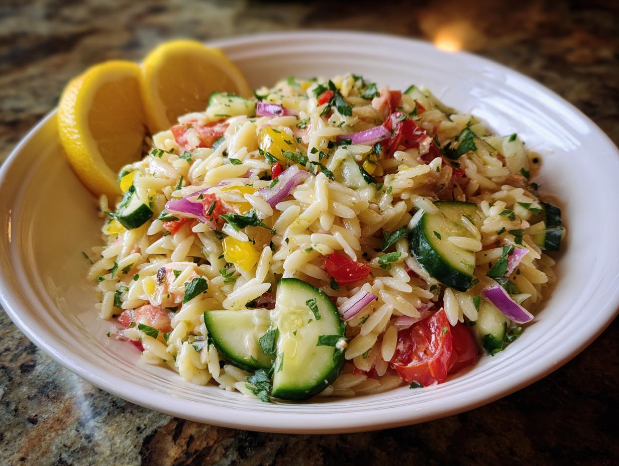 Amazing Summer Salad: 1 Lemony Orzo Recipe