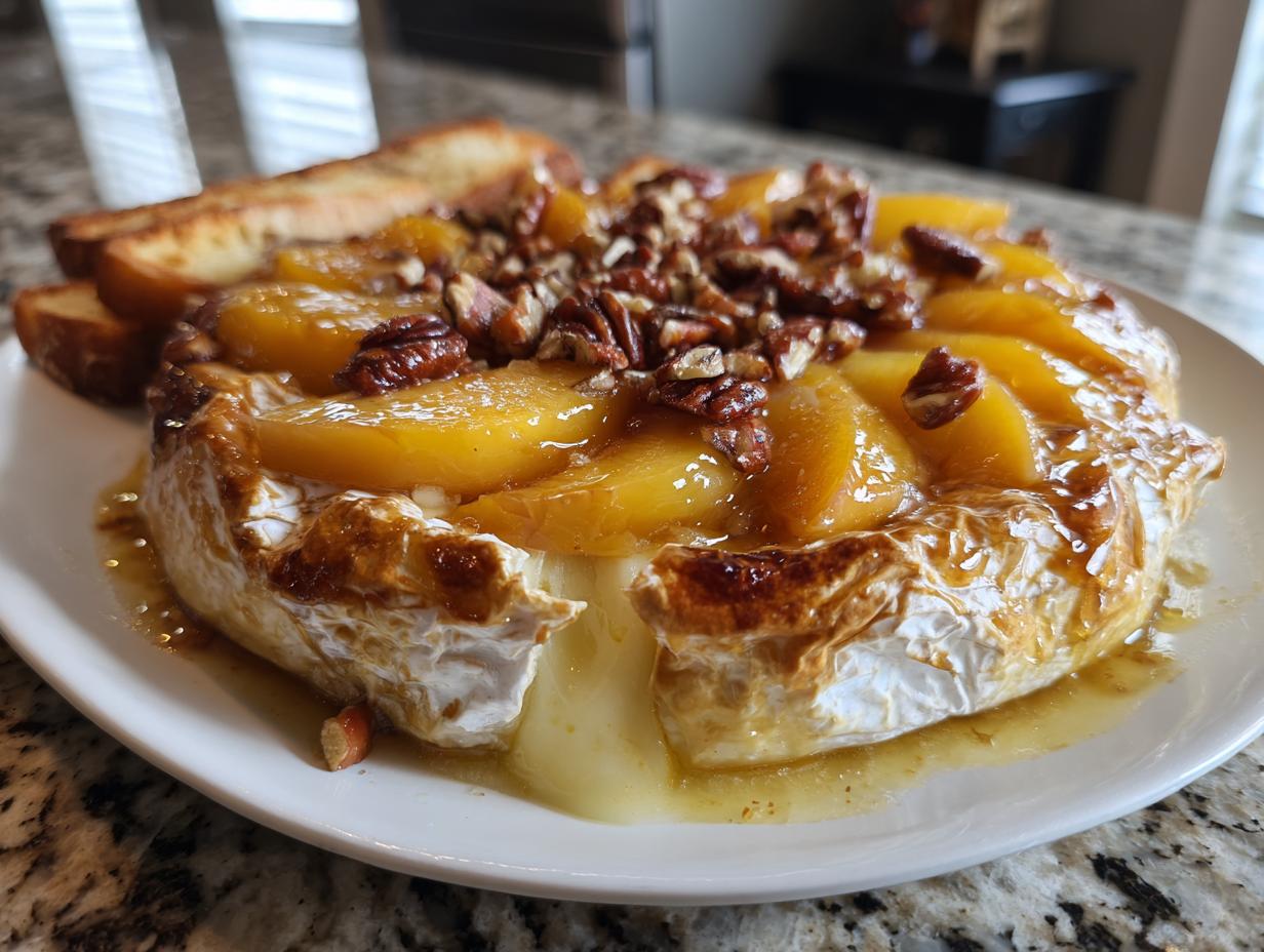 Spectacular Peach Recipes With Baked Brie 12