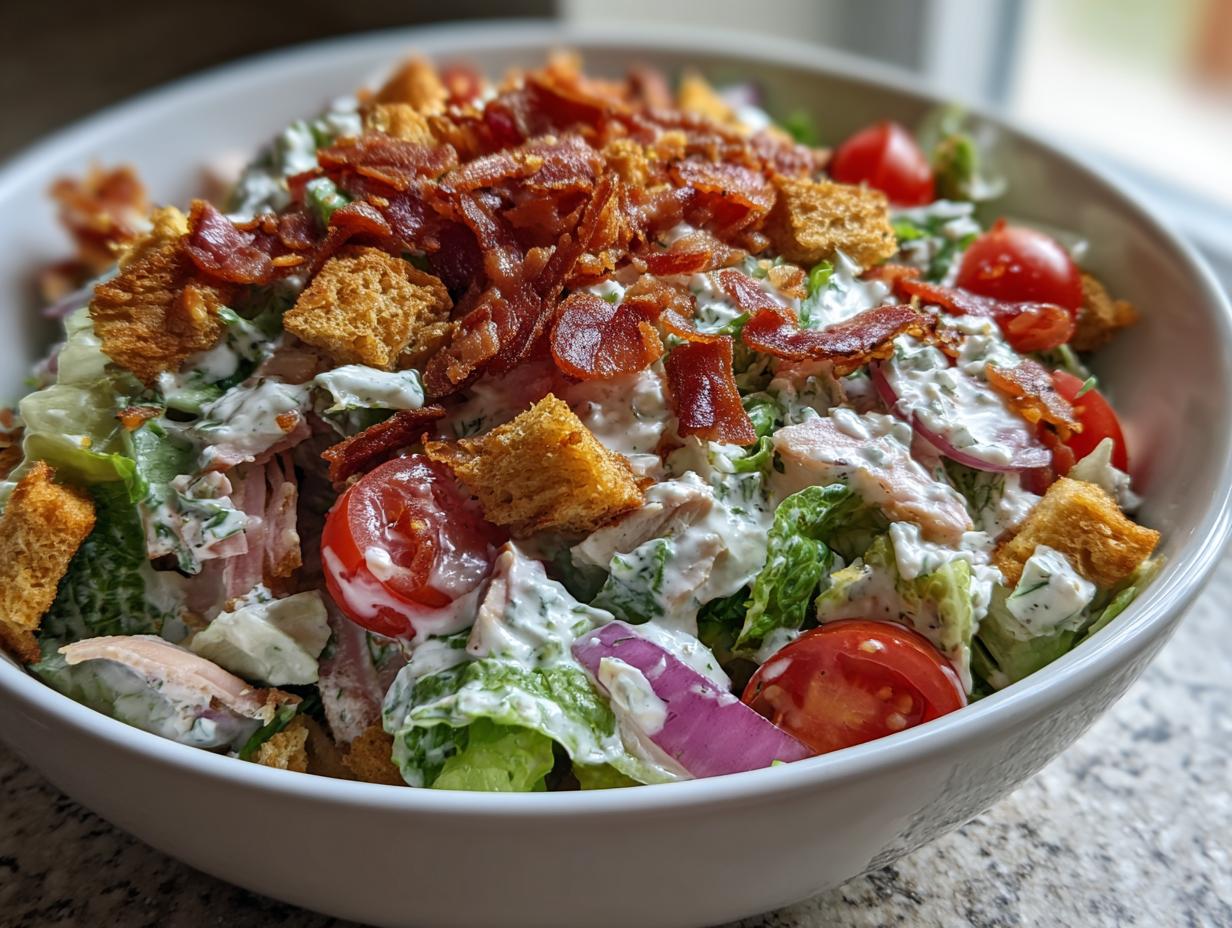 Amazing Ranch BLT Salad: 1 Crisp Summer Recipe