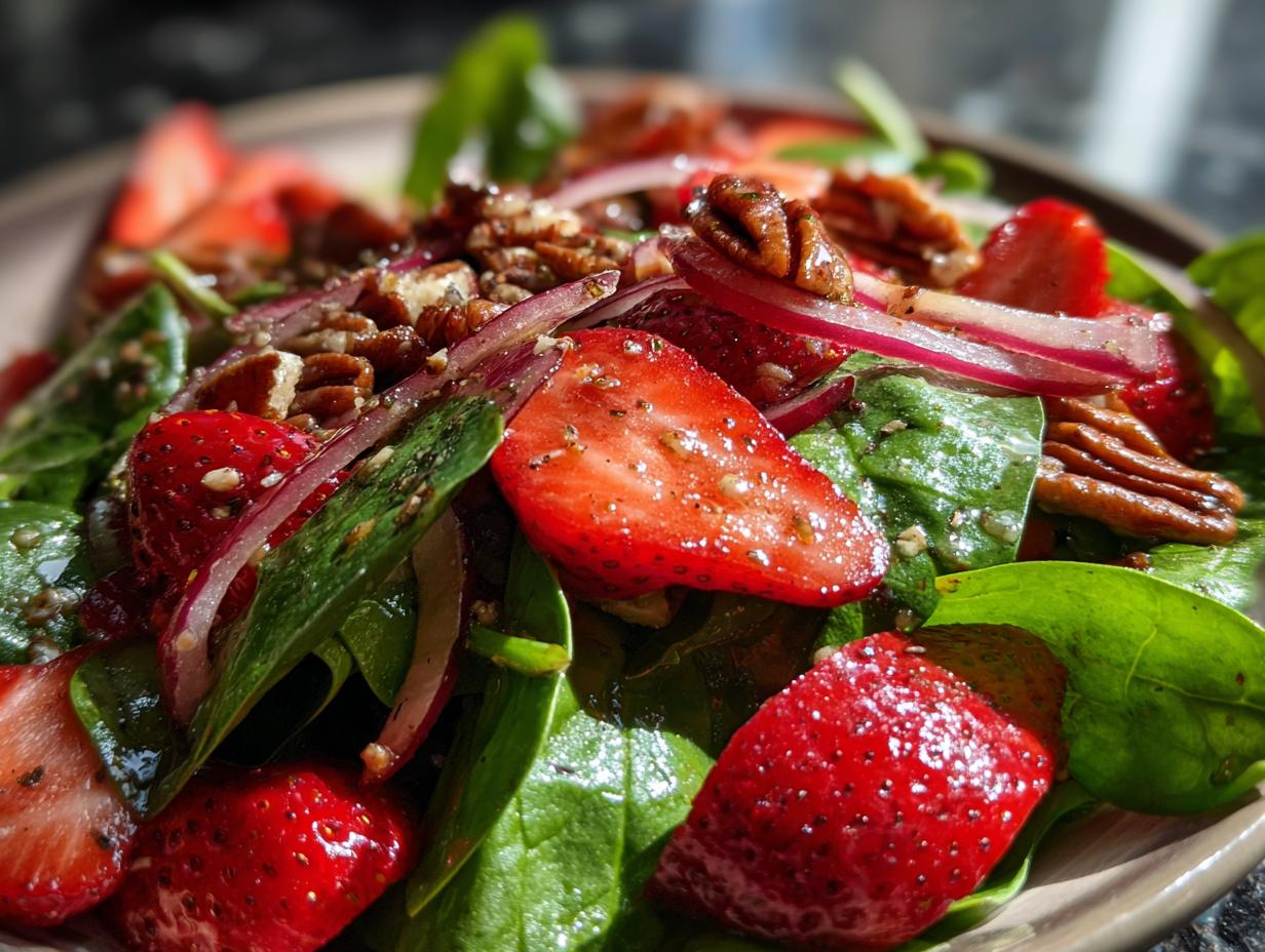 Amazing Strawberry Spinach Salad: 15 Minutes