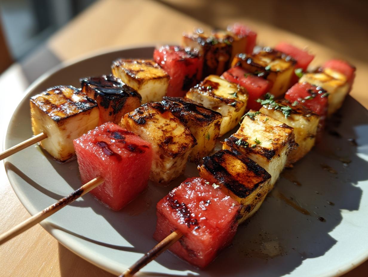 Amazing Watermelon Recipes for Grilled Skewers